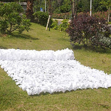 Tenda da Sole Mimetica Net,Rete Mimetica in Poliestere 150D Oxford,Rete Ombreggiante Bianca,Schermo di Protezione Mimetico per Bar Giardino Campeggio Osservazione Degli Animali(4x5m/13x16.4ft)
