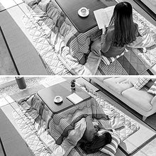 N / A Tavolino Fußwärmer Finestra Balcone Baia Kotatsu, Tatami riscaldata futon Tavolo, con Riscaldamento, Biancheria da Letto, Soffici tappeti, Tavolo Pieghevole