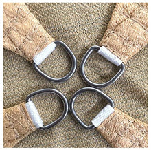 ZGQSW Vela Parasole da Giardino Triangolare per Esterni, terrazza ventilata e Vela ombreggiante Resistente ai Raggi UV, con Telo in Corda Libera, Multiforme(Size:3.6x3.6x3.6m)