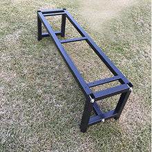 DCCYZ-YJ Sedia da Giardino Giardino Steel Frame Chair Patio Banco del Giardino Veranda Sedia da Giardino Bench (Size : L100CM*W37CM*H45CM)