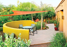 Laxllent Vela Ombreggiante, Triangolo Tendalino Parasole in Poliestere con Protezione Contro Il Sole 96.5% UV Impermeabile per Giardino Esterno Patio Party con Corda Libera
