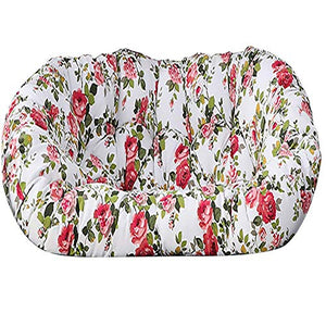 Yxxc Cuscino per Sedia Papasan a Due posti Spessa, Waterpoof Comfort Hanging Egg Amaca Cuscini per Sedia Cuscino del Sedile Rimovibile per Patio Esterno Interno Rosa Rossa 150x110 cm
