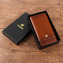 FxsD Cigar Box, Portable Cigar Box in Similpelle, Legno di Cedro Fodera, 3 Sigaro idratante bocchini ## (Color : Brown)