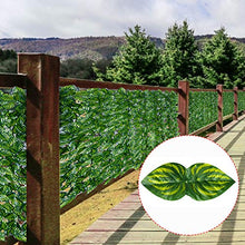 Woorea Rullo di proiezione per Recinzione da Giardino con Foglie Artificiali, Recinzione da Giardino per Decorazioni Nuziali e Cortile Esterno, Ramo di Foglie Artificiali
