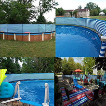 Balcone Protezione Rete per Recinzione Schermata Privacy Parabrezza 150GSM Ombreggiatura 80% per Terrazze All'aperto Parabrezza Solare Veranda della Piscina (Color : Blue White, Size : 1.2x5m)