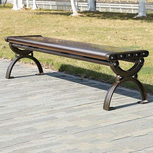 LXLH Panchina da Giardino Sedie da Giardino, Panca in Metallo per terrazza Giardino con Schienale, Panche Doppie Impermeabili e antiruggine, Adatto per Famiglie e Aree Ricreative