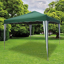 VERDELOOK Gazebo Pieghevole in Metallo con Copertura in Poliestere, 3x3 m, Verde