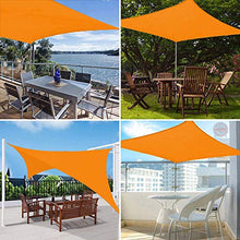 XISENOCI Patio Shack Sun Shade Sail Rechteck, 98% UV-Block, mit Seilen, Sun Shade Sail Hardware Kit, Gelb, 4X6M