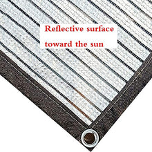 Paralume Shade Tessuto al 75% con Parabrezza in Tessuto Ombreggiato per Copertura per Pergola, Argento Alluminio (Dimensioni : 3x3m)