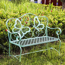 Creative LDF Panchine da Giardino, Vecchie Sedie in Metallo per Esterni in Ferro Battuto, Piccole Sedie Doppie per Balconi, Patio E Cortili, Parchi, Mobili da Giardino, 112x100x46cm