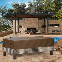 Set di mobili da giardino per esterni 122X71X33cm, Coprisedili per mobili da giardino, Copritavolo rettangolare per patio, Tessuto resistente all'acqua, Antipolvere per pioggia e neve, per set di