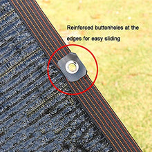 XIAOXIAO Rete ombreggiata Parasole Net-95% Parasole Panno Nero Nero Grande Tessuto Resistente Ai Raggi UV in Tela Cerata per Piante da Serra Multi Formato (Size : 5x5m)