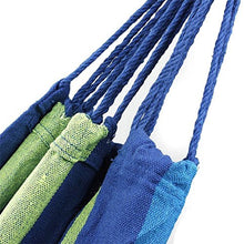 Amaca da giardino in tela Signstek Outdoor da viaggio Camping 190 * 150 cm per  due persone Blau
