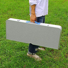 Barm Tavolo da Picnic in Alluminio Tavolo Pieghevole Portatile Panca da Campeggio Tavolo da Giardino Barbecue 4 sedie Sgabello Tavolo Pieghevole Portatile