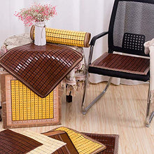 XHNXHN Cuscini per sedie Estivi Fatti a Mano, Cuscino per Sedile tranditional Natura Bamboo Mahjong Auto da Ufficio Traspirante Cuscini per sedie da Pranzo per Computer E 40x40cm (16x16In)