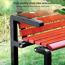 GaoF Panchine per Il Tempo Libero da Esterno, panchine da Giardino Resistenti alle intemperie in ghisa e Legno massello, panchine da 2-4 posti con braccioli Schienale, panchine Decorative