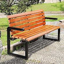 GaoF Panchine da Giardino in Legno massello da Giardino per Esterni, panchine da terrazza, sedie da Portico in Legno anticorrosivo Resistenti alle intemperie per 2-3 Persone da