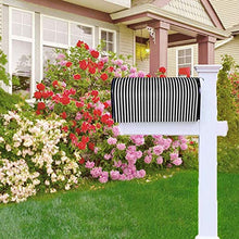 Copertura magnetica per cassetta delle lettere in bianco e nero con design unico, per decorazione da giardino, dimensioni standard 51 x 45 cm