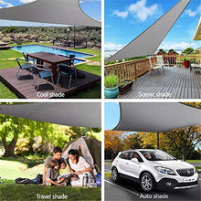AMY-ZW Sun Basy Sail Rettangolo con Hardware Fixing Kit Corde Giardino Patio Party Tenda del Cortile Tarp Beach Playground Picnnics Outdoor Camping Rifugi Shack Sunscreen Baldaggio Solare Dono