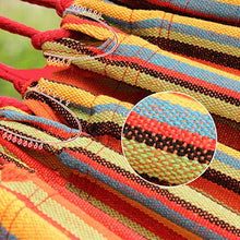 liangzishop Swing Amaca A Strisce Color Singola Doppia Oscillazione all'aperto Asta da Campeggio Campeggio Amaca da Camera da Letto Balcone Sedia appesa 110.2x59 Pollici Altalena da Giardino