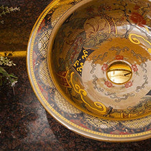 lilili Lavabo da Appoggio Lavandino Lavabo da Appoggio in Ceramica in Stile Europeo,lavabo da Appoggio 48x37x13cm (Color : There Are Accessories)