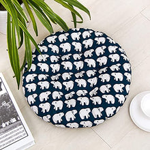 eewopjkj Cuscino per Sedile Rotondo Set di 4 Cuscini per Sedia Cuscino Edizione Bordo Sedile 40 x 40 cm Cuscino per Sedia da Giardino poggiapiedi da Giardino Balcone terrazza I
