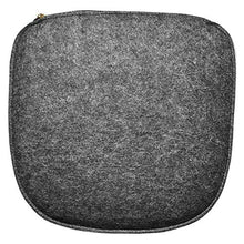 AMARE Home - Set di 6 cuscini in feltro reversibile, 40 x 39 cm, grigio scuro/grigio chiaro. Attenzione: imbottitura migliorata
