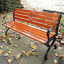 GaoF Panchine da Giardino da Esterno Panchine da terrazza per Il Tempo Libero, panchina Resistente alle intemperie con Gambe in Alluminio e Legno di Pino anticorrosivo, Comoda panchina a 2 posti con