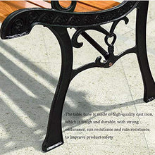 Giardino Esterno Panchine da Terrazza,Sedile In Massello Anticorrosivo In Ghisa Combinazione di Tavolo E Sedia Per Il Tempo Libero,Panchina Balcone Con Schienale E Braccioli,Sedia da Portico 2-3 Pos