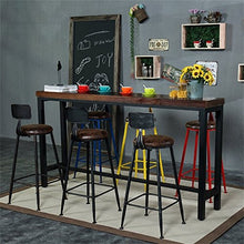 DFREW Sgabelli Alta Sgabello da Bar Cucine Sedia da Pranzo Colazione Sgabello | Sedie Alte Bar Stool Contatore Sedia Di Svago Sedile Retro Multisize Sgabelli Design (Sede Di Legno),Blu,65Cm
