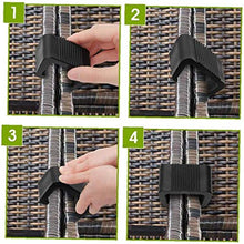 Clip Outdoor Furniture Patio Wicker clip di plastica Divano Connect Clamps per sedie mobili da giardino del sofà 10PCS 5.25CM