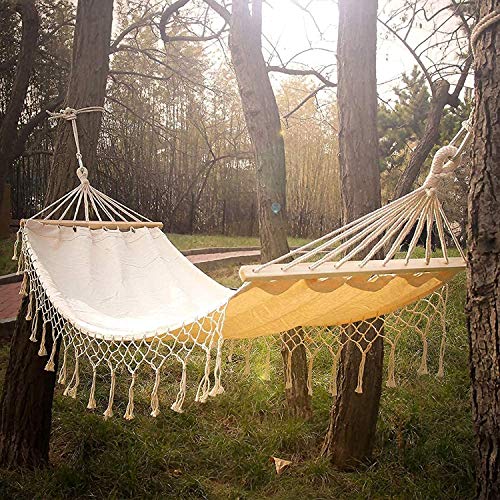NICEME Camping Amaca Giardino Amaca Ispessite Tela Resistente Hammock Portatile per Attaccatura di Corsa, Spiaggia, Backyard