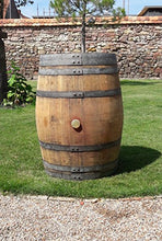 Botte in legno massiccio da 225 litri, botte di vino, barrique, barrice, tavolo da giardino, molto decorativo