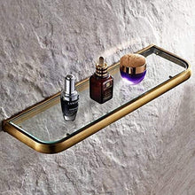 Cxcdxd Porta Asciugamani Mensola da Bagno Accessori da Bagno retrò Ottone Massiccio Ottone Antico Porta Asciugamani in Vetro Rifinito Porta Asciugamani Porta Asciugamani