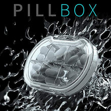 REOOHOUSE Organizer portatile per pillole, scatola portatile per pillole di vitamine per medicinali da viaggio, materiale Tritan senza BPA(Rosa)