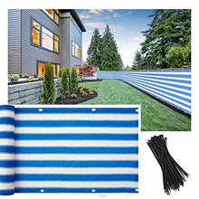 Balcone Protezione LSXIAO Lato Tenda Copertura Divisoria Schermata Privacy Stabilizzato Ai Raggi UV Tessuto HDPE Rondella Antiruggine Ponte Reti Divisorie for Area Party, 28 Dimensioni