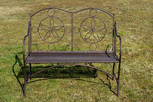 Esclusiva Panca da giardino Cielo, seduta ergonomica, Sella in un nuovo design e molto stabile in metallo