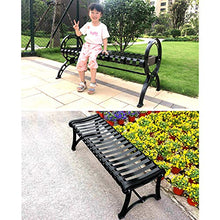 Outdoor sports Terrazza panchina da Giardino, Seduta da Esterno in Metallo con braccioli, Sedile di Riposo Giornaliero Impermeabile e con Protezione Solare, Adatto per 2-3 Persone
