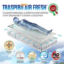 Goldflex - Traspiro Air Fresh Topper Coprimaterasso Ultra Traspirante, Fa Circolare Aria, 160x190 Matrimoniale Lavabile Anallergico Certificato Antidecubito Dispositivo Medico