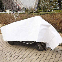 WSHA Tarpaulina Bianca Resistente alle intemperie, Telo Resistente con Occhielli e Bordi rinforzati, per mobili da Giardino Copertina per Camion a Effetto Serra,6X8M