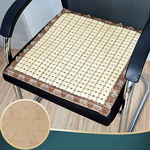 XHNXHN Cuscini per sedie Estivi Fatti a Mano, Cuscino per Sedile tranditional Natura Bamboo Mahjong Auto da Ufficio Traspirante Cuscini per sedie da Pranzo per Computer K 50x50cm (20x20In)