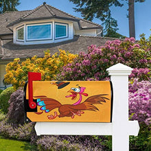 Happy Thanksgiving Day Divertente Tacchino Foglie Casella Postale Copre Magnetica Giardino Cantiere Decorazione Casa Dimensioni Standard 53,3 cm x 45,7 cm