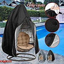 YFFS Copri Sedia da Giardino per Appendere Le Uova con Cerniera, Anti-Polvere Impermeabile - Copertura per Mobili da Giardino- per Sedia da Altalena in Vimini (1,230 x 200 cm)