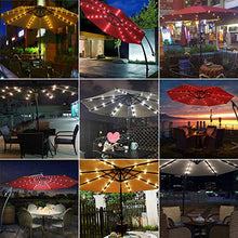 Hengda Patio Umbrella - Ombrellone a 36 LED, con telecomando, impermeabile, senza fili, per giardino, spiaggia, barbecue e campeggio