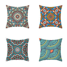Federe Cuscini Divano 45X45,Nordic Geometrica Astratta Mandala Stampa Fodere Per Cuscini, Fodere Per Cuscini Per Divano Da Ufficio Per Auto, Decorazioni Per La Casa Set Di 4 Articoli, Design 5