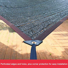 XIAOXIAO Rete ombreggiata Ombra Net-75% Ombra Panno Mesh Ombra Panno per Orticoltura Protezione Solare Asola Piatta Mesh Asola Nera (Size : 4x5m)