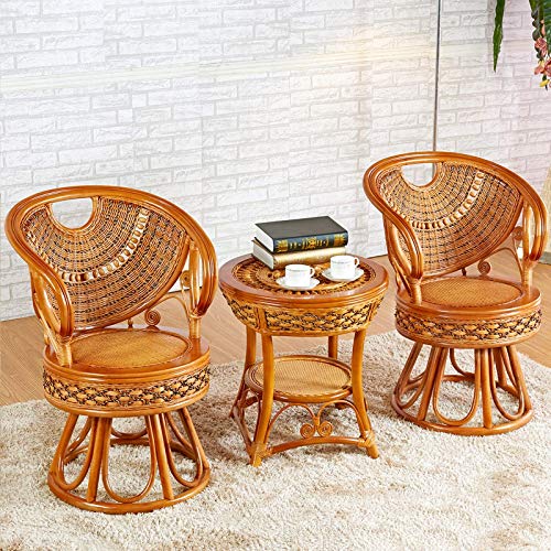 N/Z Set di tavoli e sedie da Esterno per Attrezzature quotidiane Tavoli e sedie in Rattan Impermeabili per Esterni Pacchetti combinati per Cortile con Balcone dell'hotel