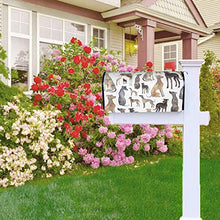 Greyhounds Wippets and Lurcher Dogs - Copertura magnetica per cassetta postale per giardino, cortile, dimensioni standard, 53 x 45 cm