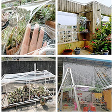AWSAD Telone Impermeabile per Esterni Telo da Terrazzo Trasparente Spessore 0,3 Mm Usato per Balcone Macchina Tenda Telone, 17 Dimensioni (Color : Clear, Size : 1.8mx2m)