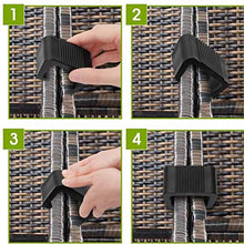 Clip Outdoor Furniture Patio Wicker clip di plastica Divano Connect Clamps per sedie mobili da giardino del sofà 10PCS 5.25CM